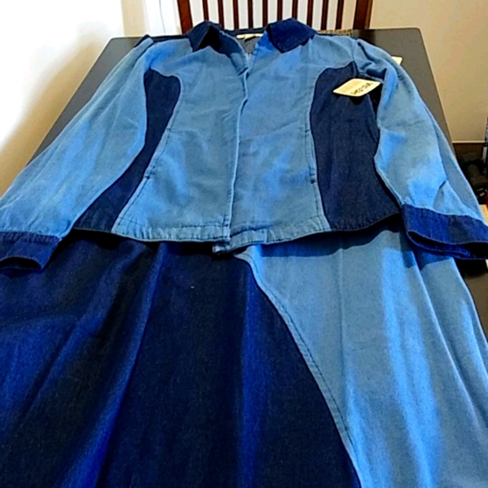 2pc tall denim set